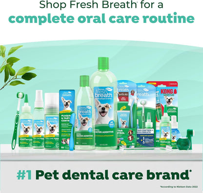 Fresh Breath Dog Toothpaste for Teeth Cleaning, Breath Freshener, Easy Plaque & Tartar Remover Gel, No Toothbrush Needed, Peanut Butter, 4Oz.