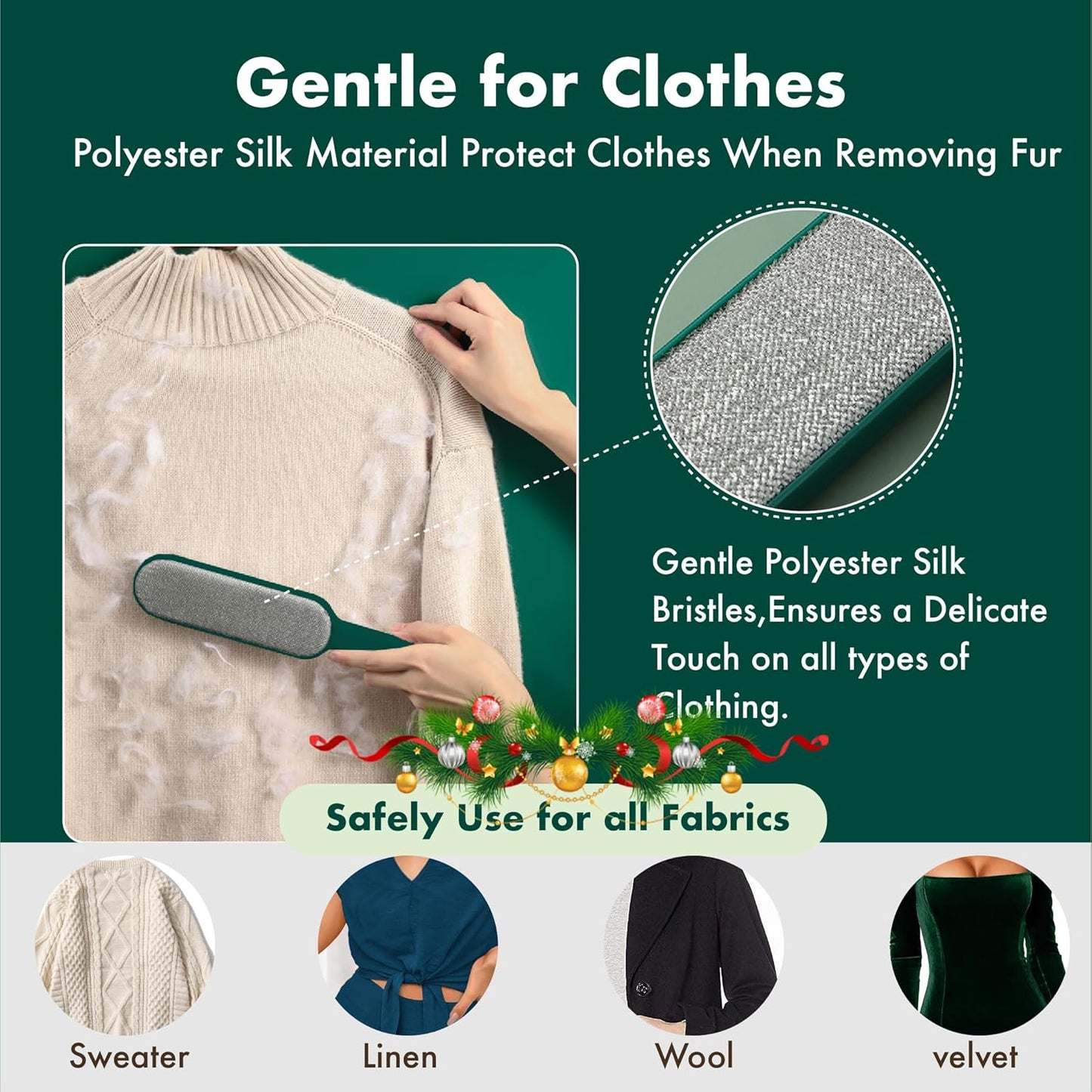 Pet Hair Remover for Clothes -Dog & Cat Hair Remover for Clothes-Better than Lint Rollers for Pet Hair, Lint Remover Brush, Lint from Clothing, Couch, Furniture, Bedding,Car