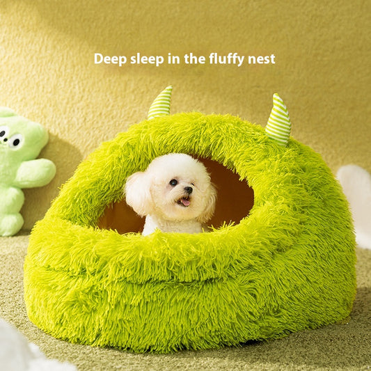 Autumn and Winter Dog Plush Warm Thickened Pet Bed