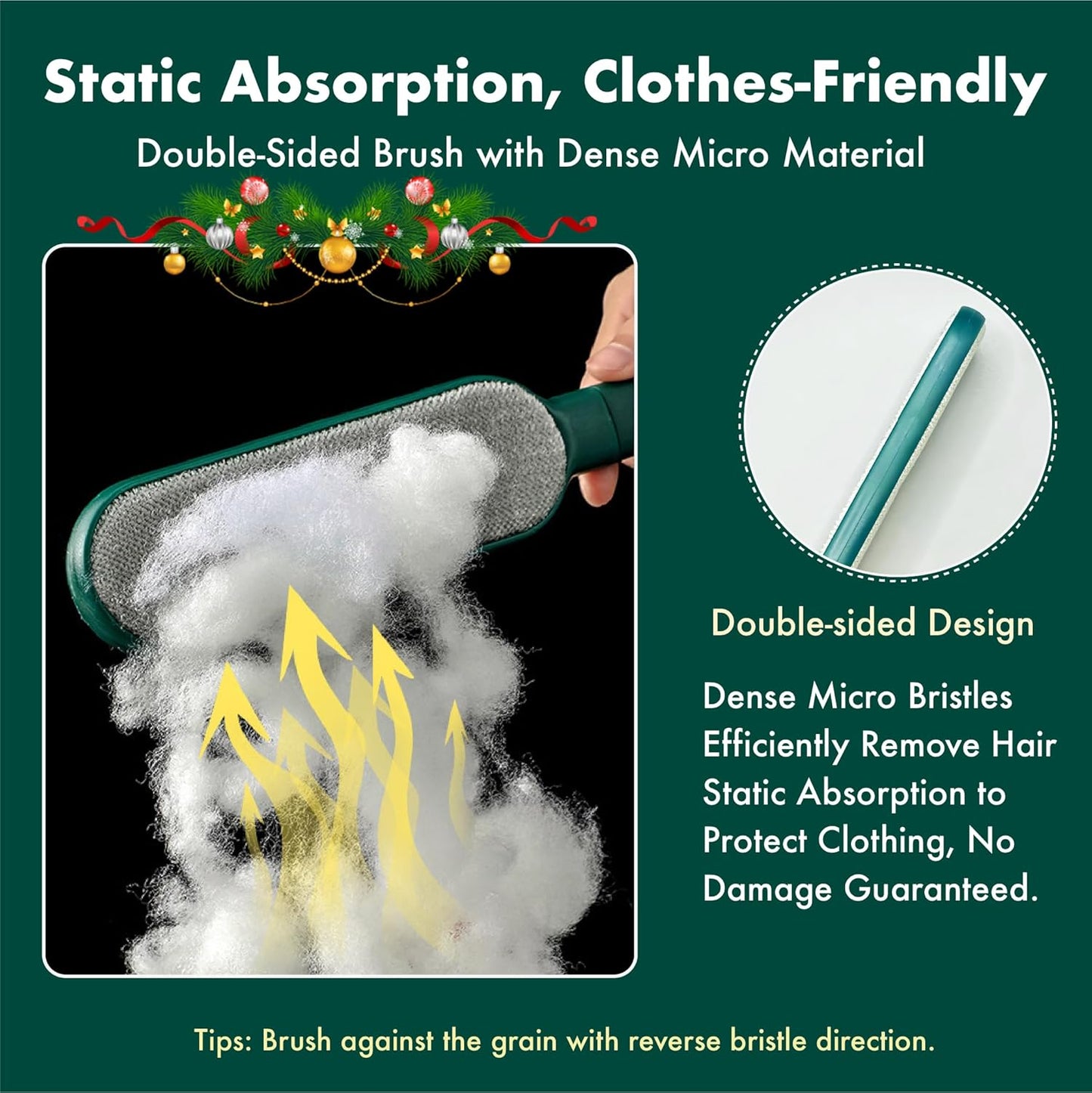 Pet Hair Remover for Clothes -Dog & Cat Hair Remover for Clothes-Better than Lint Rollers for Pet Hair, Lint Remover Brush, Lint from Clothing, Couch, Furniture, Bedding,Car