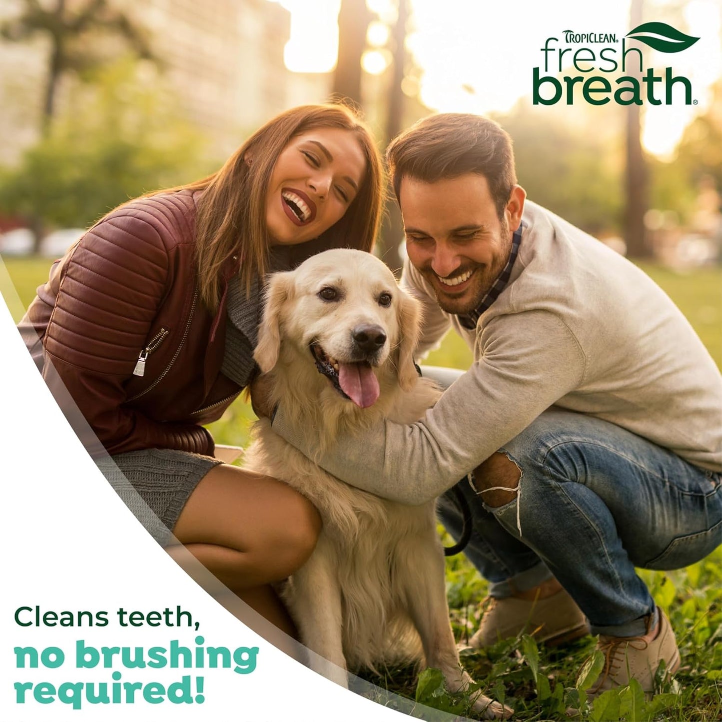 Fresh Breath Dog Toothpaste for Teeth Cleaning, Breath Freshener, Easy Plaque & Tartar Remover Gel, No Toothbrush Needed, Peanut Butter, 4Oz.