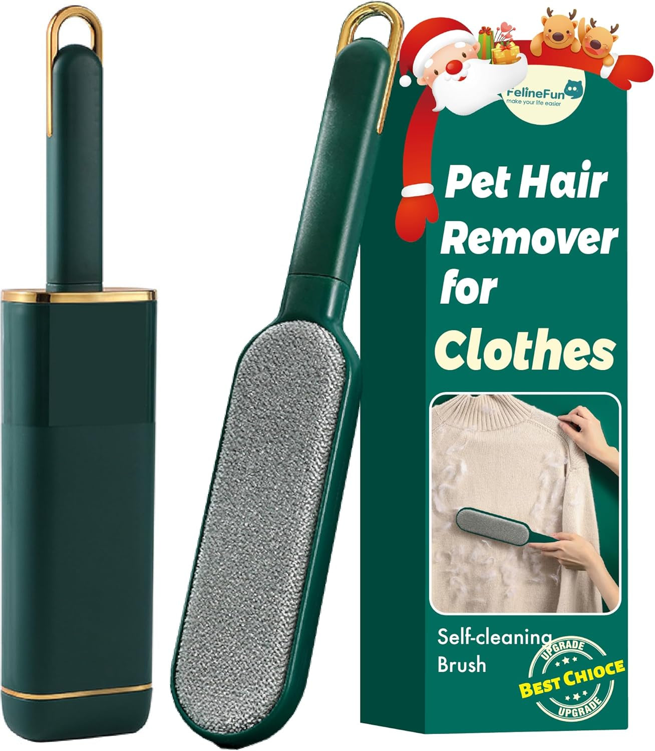 Pet Hair Remover for Clothes -Dog & Cat Hair Remover for Clothes-Better than Lint Rollers for Pet Hair, Lint Remover Brush, Lint from Clothing, Couch, Furniture, Bedding,Car